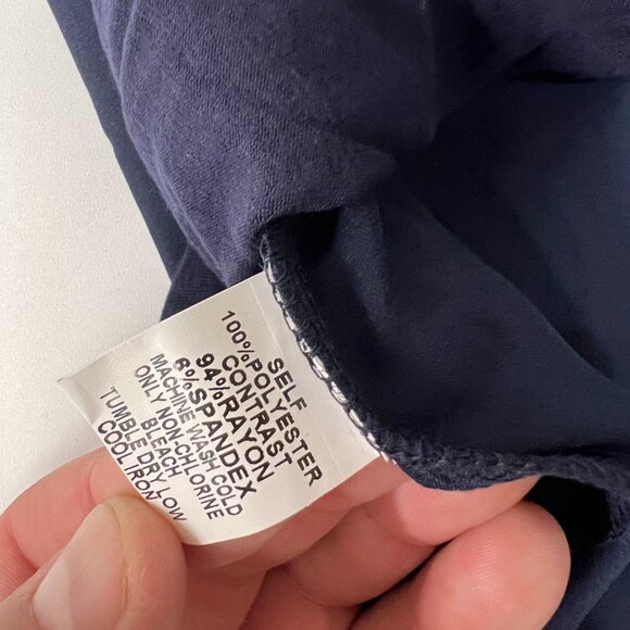 Papermoon Women's Plus 2X Bighton Quarter Zip Tank Top Sleeveless Blouse Navy Bl - Picture 9 of 9